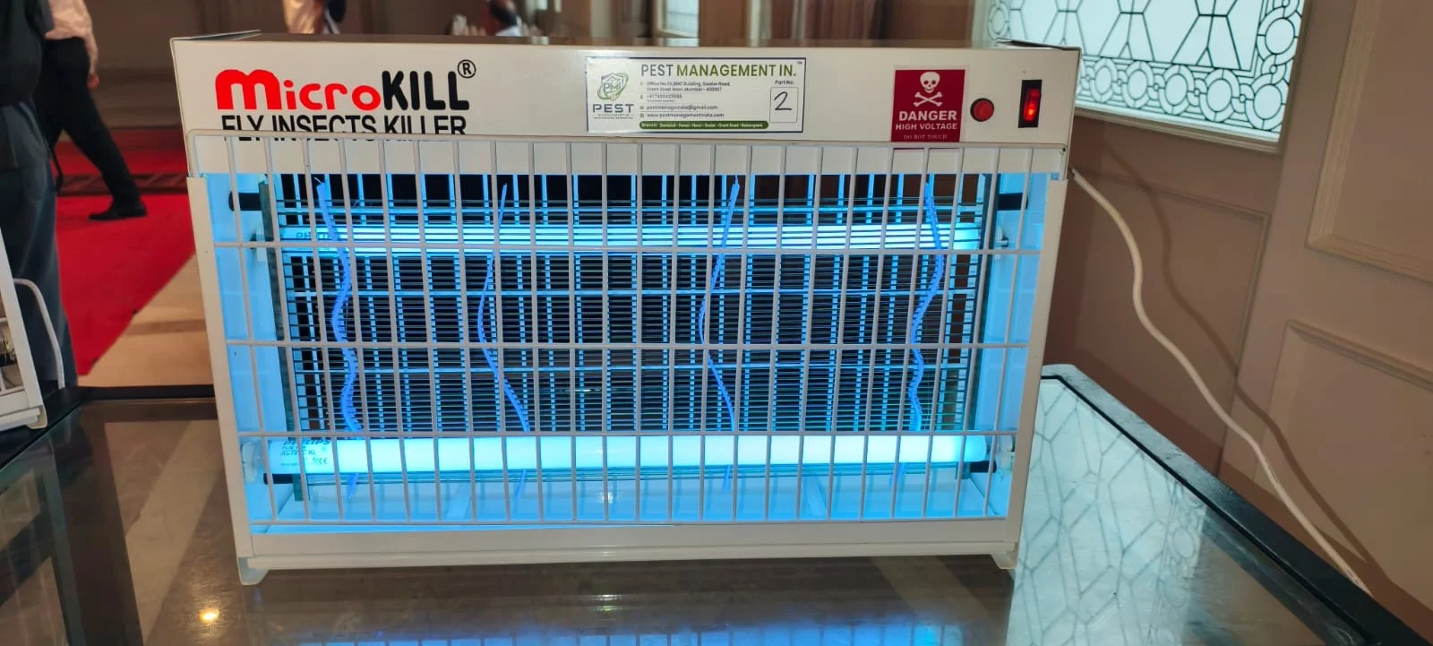 Fly Killer installed at a Pest Management India client site