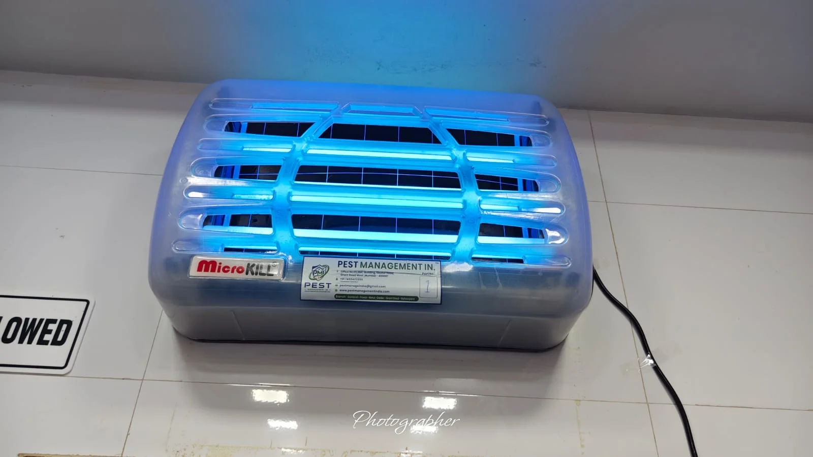 UV Light Trap installed at a Pest Management India client site