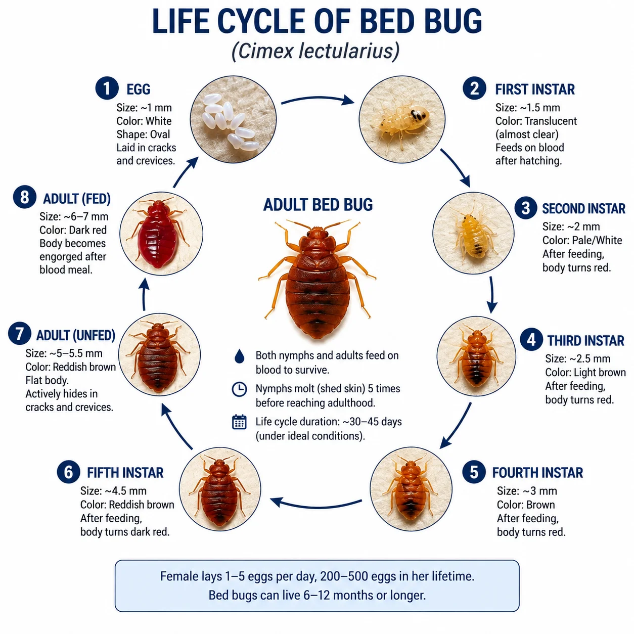 Understanding the bed bug lifecycle