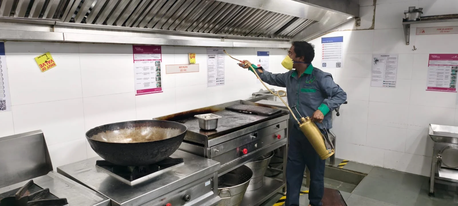 Disinfection Services treatment being carried out by a PMI technician